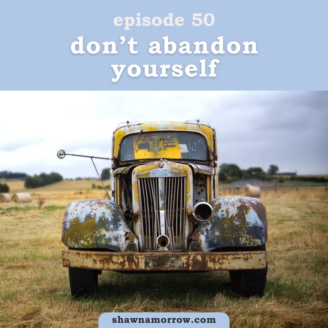 Podcast cover for Don't Abandon Yourself - Find Your Feisty Podcast, Episode 50